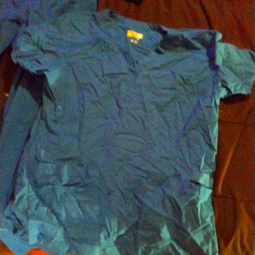 Blue scrub top